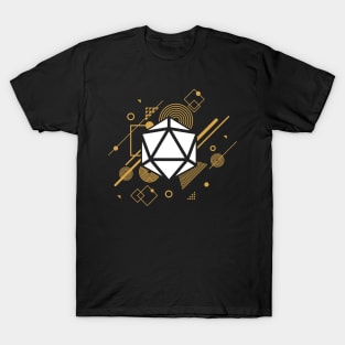 Funky D20 Dice Tabletop Role-Playing Game T-Shirt